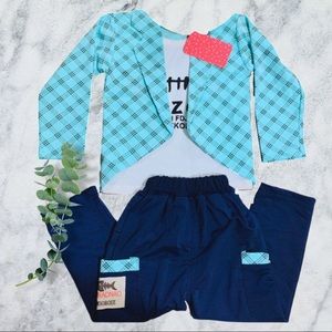 ⭐️2/$20 PatPat turquoise shirt and blazer outfit